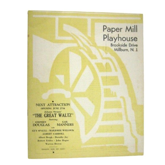 The Red Mill Paper Mill Playhouse Theatre Program 1948 NJ Macollum Greenwell - Picture 1 of 6